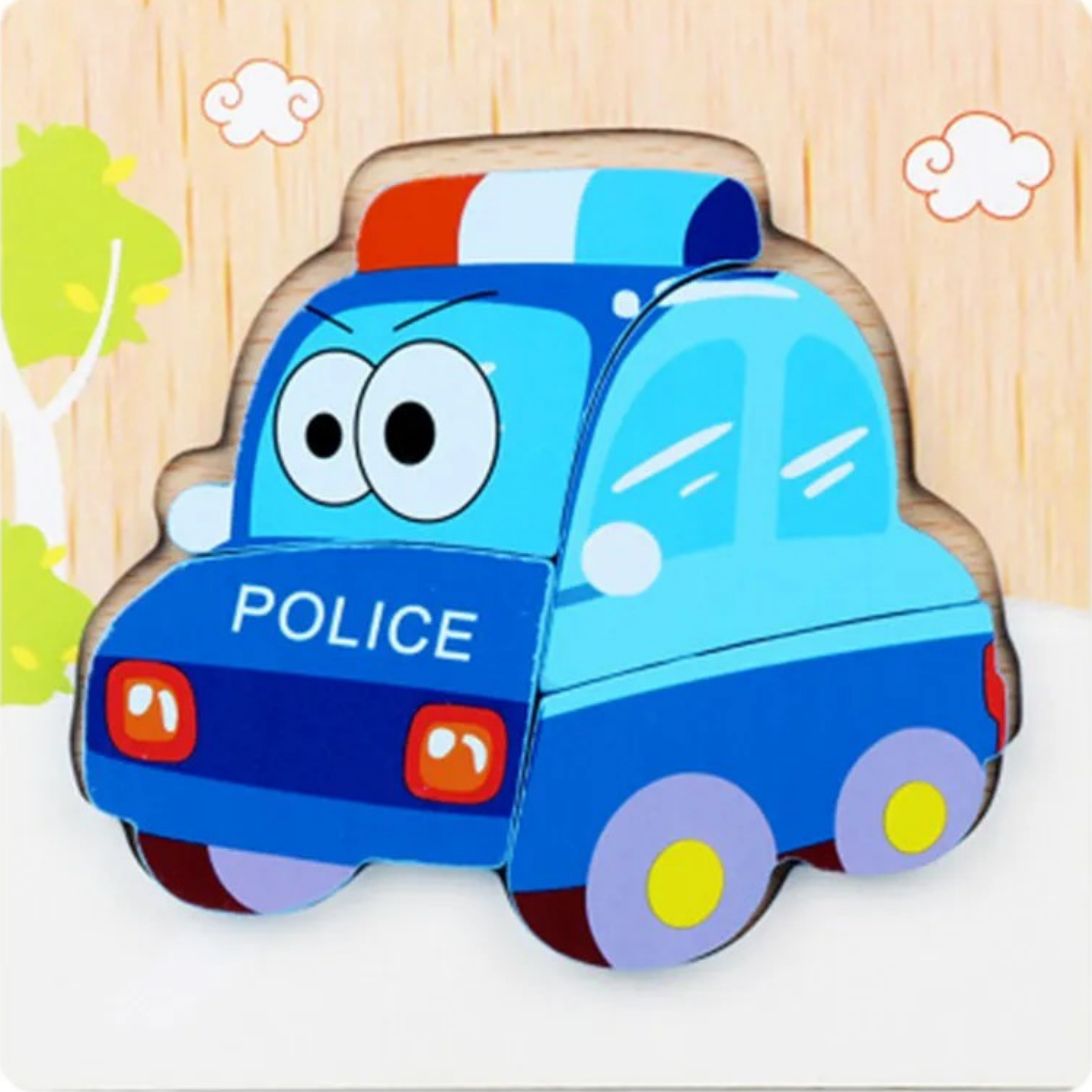 SET 1 - Tier-Steckpuzzle für Kinder – Motorikspielzeug mit niedlichen Motiven