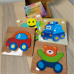 SET 1 - Tier-Steckpuzzle für Kinder – Motorikspielzeug mit niedlichen Motiven