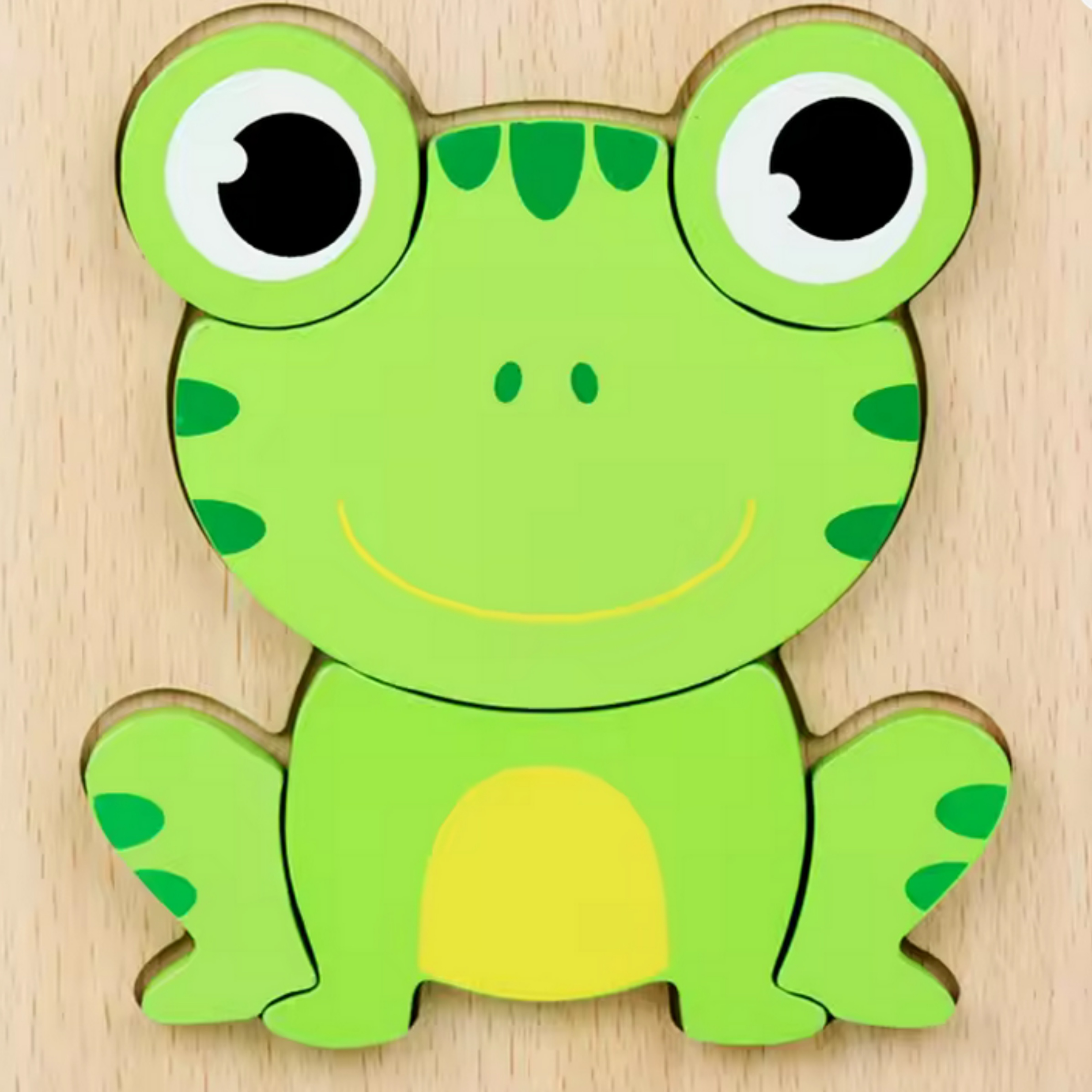 SET 2 - Tier-Steckpuzzle für Kinder – Motorikspielzeug mit niedlichen Motiven