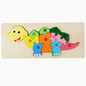 Montessori Holzpuzzle für Kinder – Lernspielzeug mit Tiermotiven