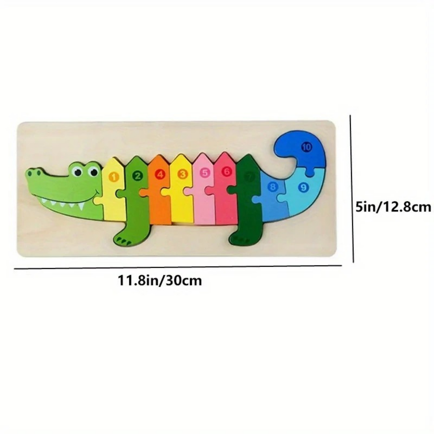 Montessori Holzpuzzle für Kinder – Lernspielzeug mit Tiermotiven