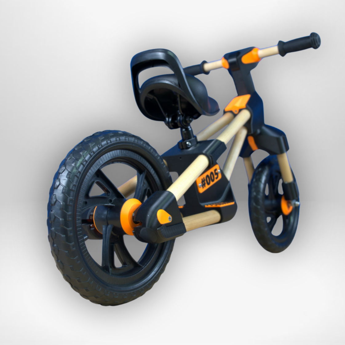 Frank in Orange/Schwarz mit PU-Schaumfelge