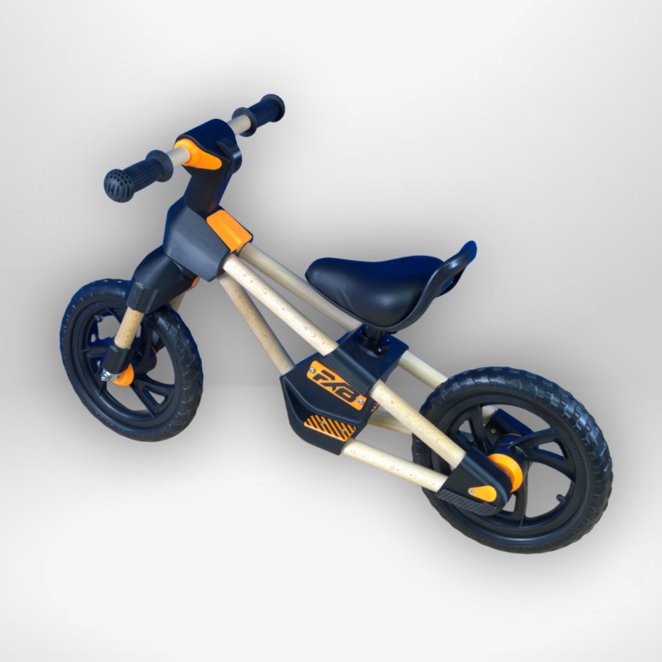 Frank in Orange/Schwarz mit PU-Schaumfelge