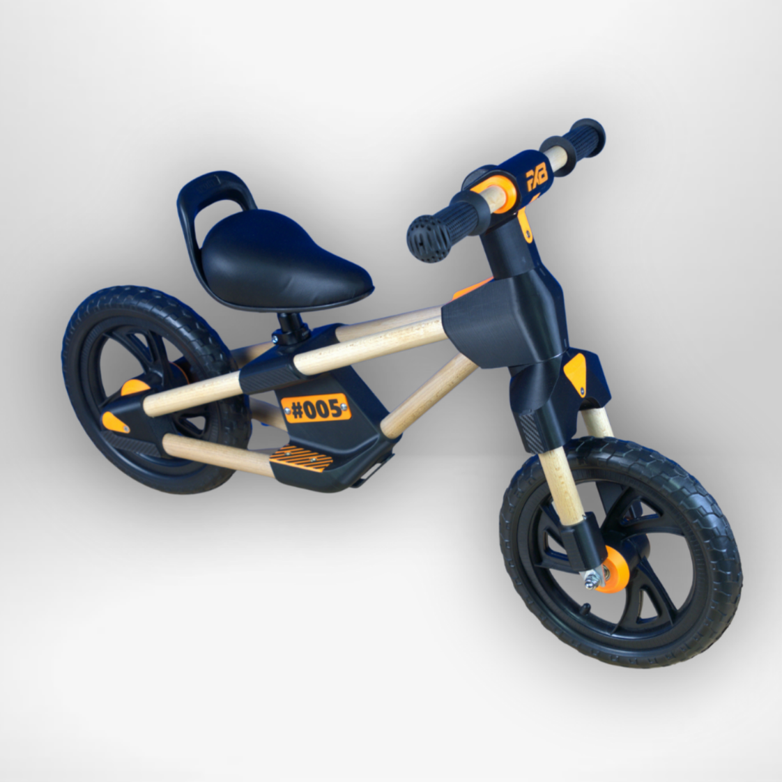 Frank in Orange/Schwarz mit PU-Schaumfelge