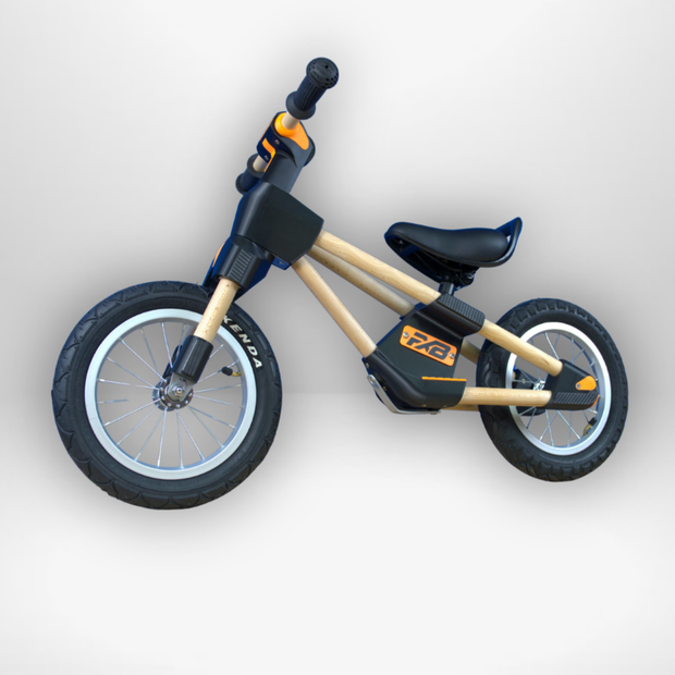 Frank in Orange/Schwarz mit Speichenfelge