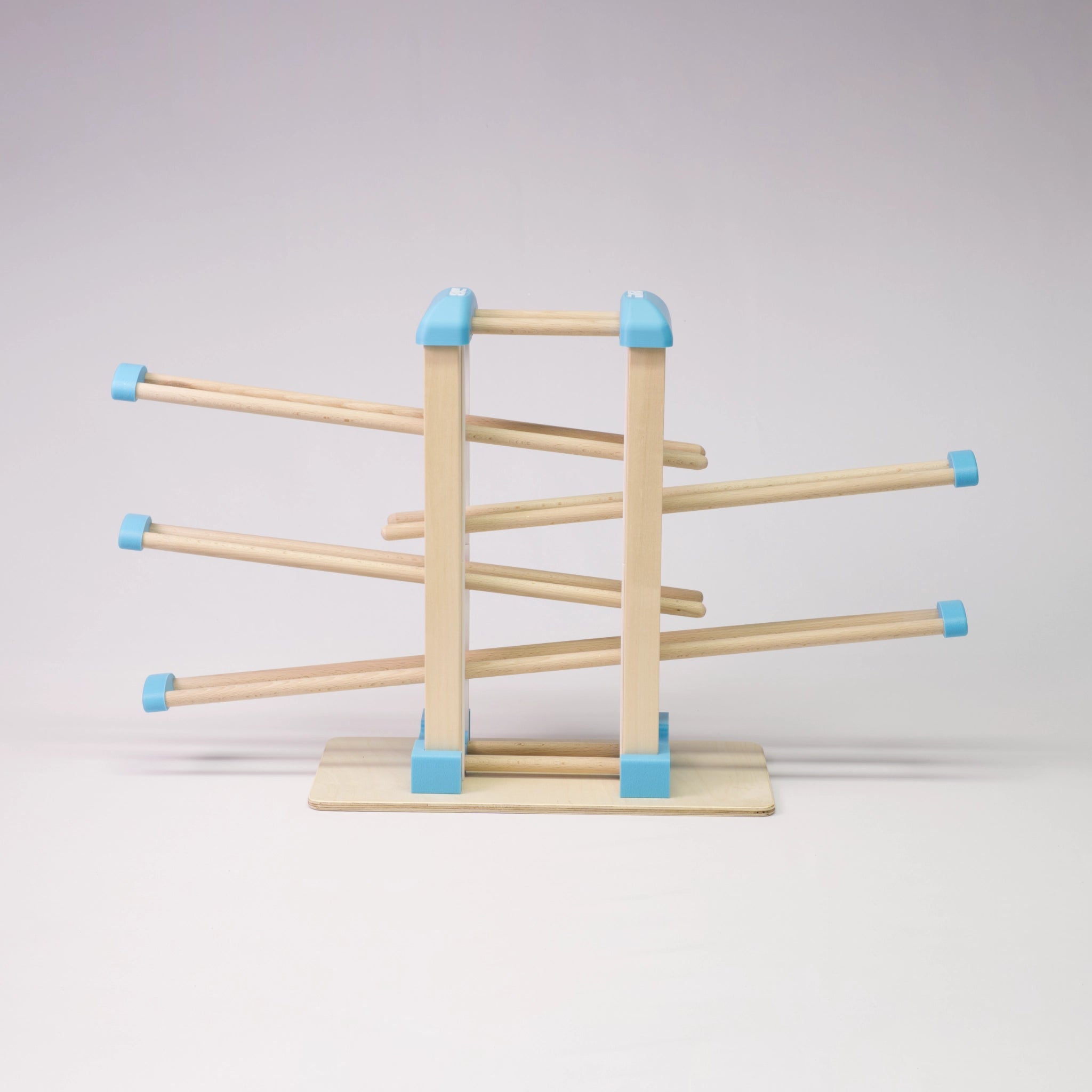 Holz-Kugelbahn - blau & weiß - Basis - incl. Laufteilen ab 1 Jahr