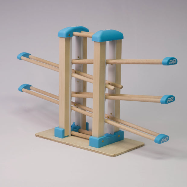 Holz-Kugelbahn - blau & weiß - Basis - incl. Laufteilen ab 1 Jahr