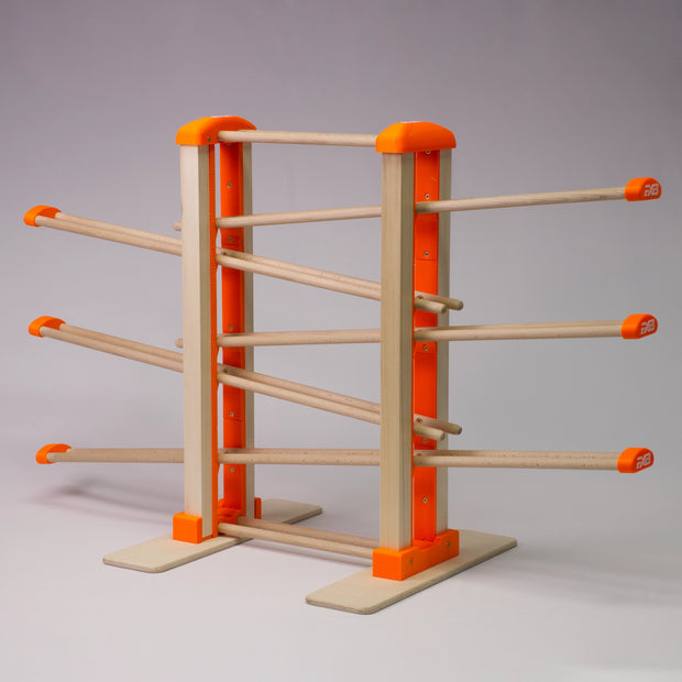 Holz-Kugelbahn - orange - Groß - incl. Laufteilen ab 3 Jahren