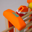 Holz-Kugelbahn - orange & türkis - Basis - incl. Laufteilen ab 1 Jahr