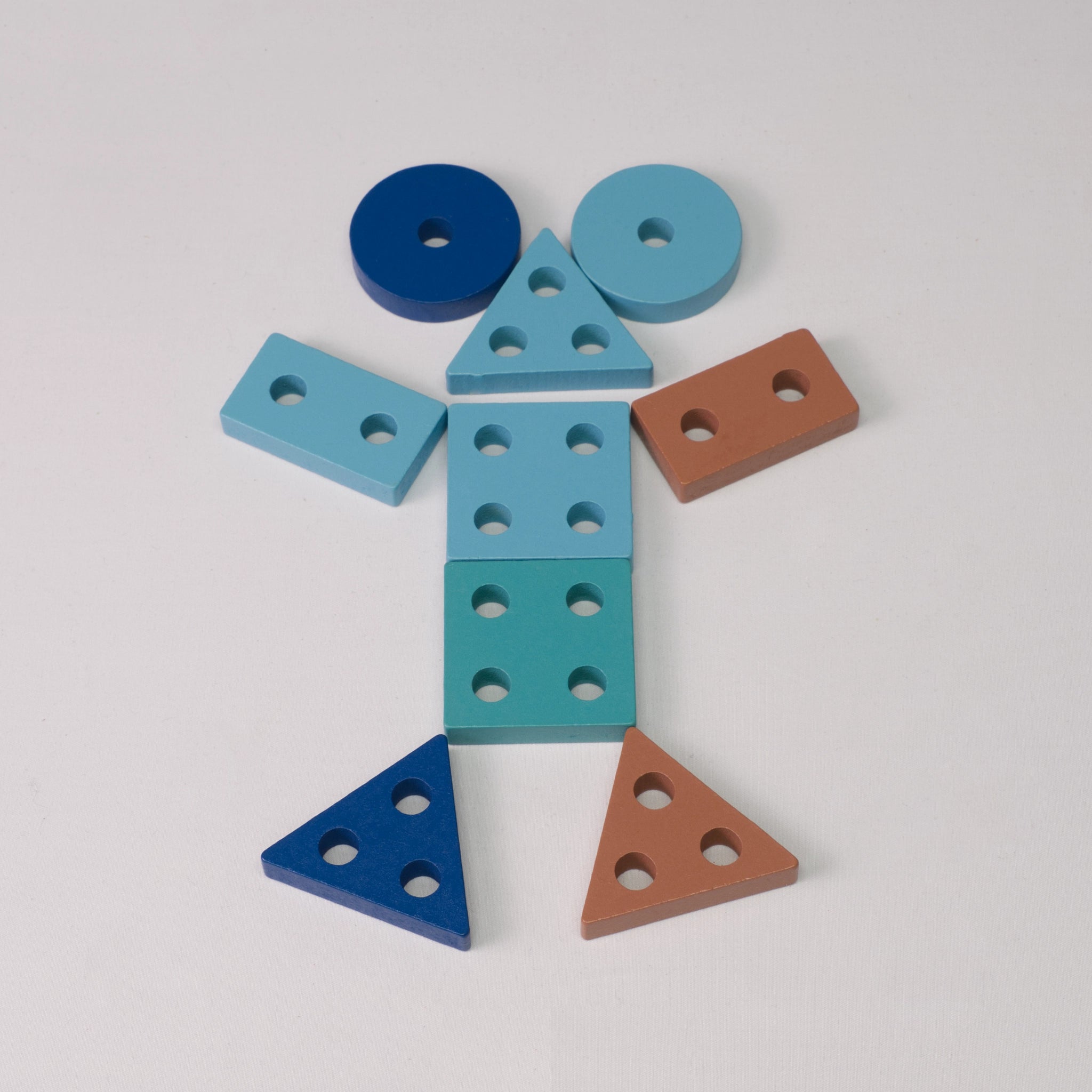 Buntes Raupen-Steckspiel aus Holz