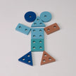 Buntes Raupen-Steckspiel aus Holz