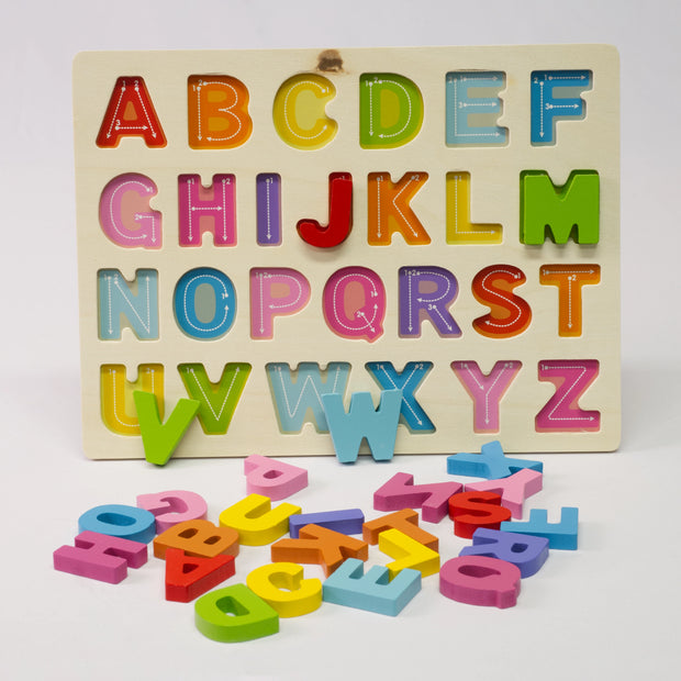 Holz-Steckspiel – Alphabet