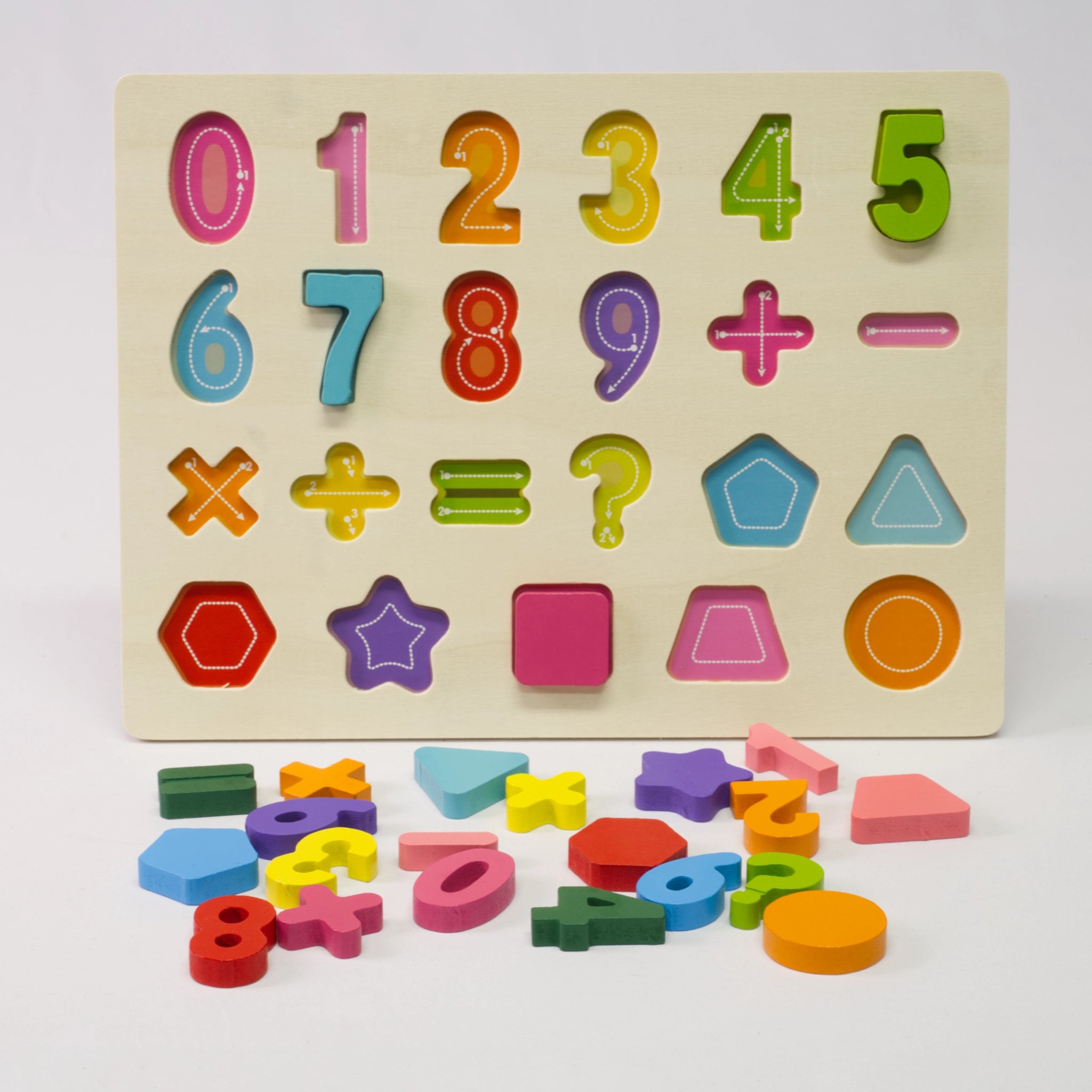 Holz-Steckspiel – Zahlen