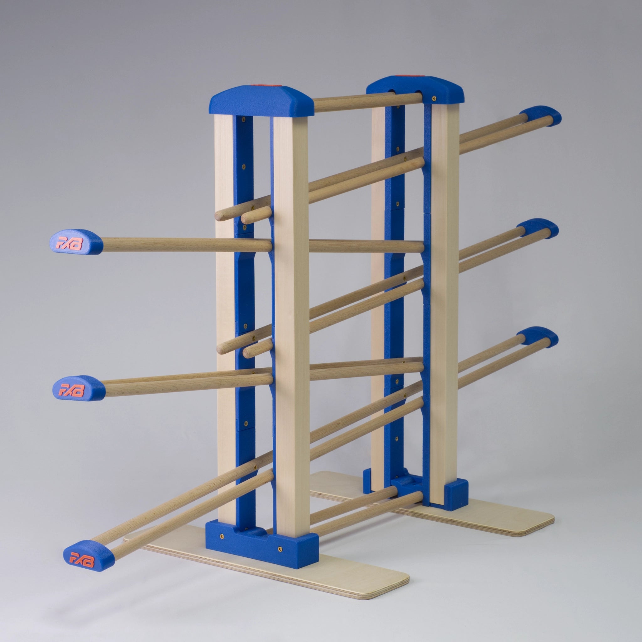 Holz-Kugelbahn - blau - Groß - incl. Laufteilen ab 3 Jahren