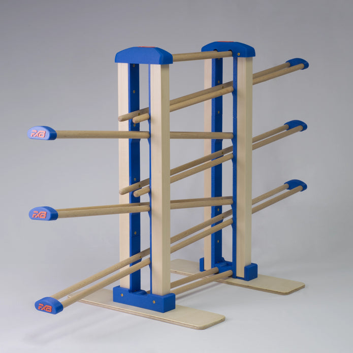 Holz-Kugelbahn - blau - Groß - incl. Laufteilen ab 3 Jahren