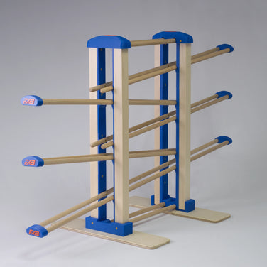 Holz-Kugelbahn - blau - Groß - incl. Laufteilen ab 3 Jahren