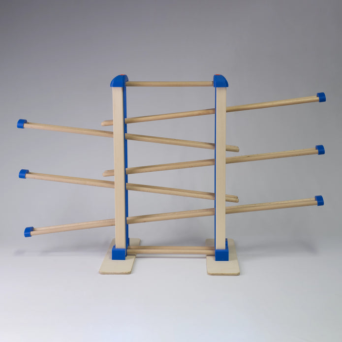 Holz-Kugelbahn - blau - Groß - incl. Laufteilen ab 3 Jahren