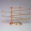 Holz-Kugelbahn - rot-orange - Groß - incl. Laufteilen ab 3 Jahren