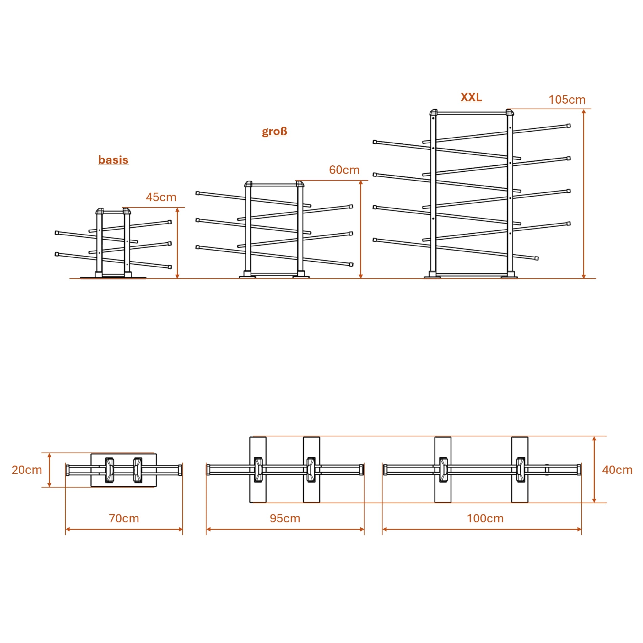 Holz-Kugelbahn - orange & türkis - Basis - incl. Laufteilen ab 1 Jahr