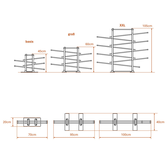 Holz-Kugelbahn - orange & türkis - Basis - incl. Laufteilen ab 1 Jahr